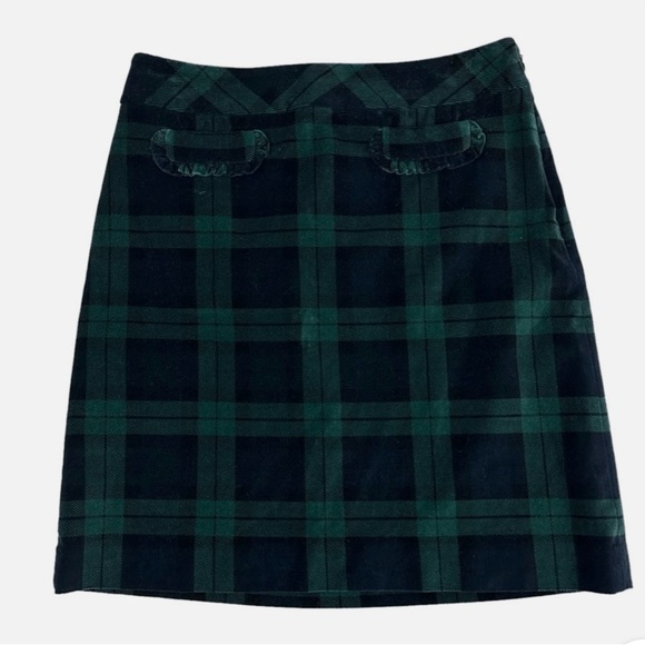 Talbots Green and Navy Blue Skirt - Picture 2 of 5